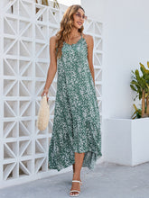 Load image into Gallery viewer, Ditsy Floral Scoop Neck Midi Cami Dress