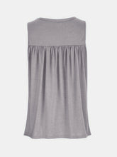 Load image into Gallery viewer, Lace Detail Round Neck Tank