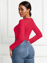 Load image into Gallery viewer, Round Neck Long Sleeve Bodysuit