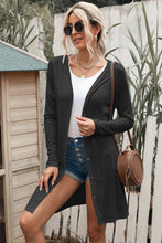 Load image into Gallery viewer, Double Take Button Down Long Sleeve Longline Cardigan