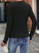 Load image into Gallery viewer, Ruched Surplice Long Sleeve Blouse