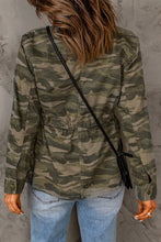 Load image into Gallery viewer, Double Take Camouflage Snap Down Jacket