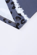 Load image into Gallery viewer, Leopard Color Block V-Neck Short Sleeve Dress