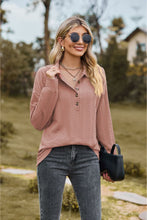Load image into Gallery viewer, Collared Neck Long Sleeve Blouse