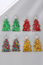 Load image into Gallery viewer, Christmas Tree Acrylic Earrings