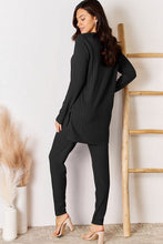 Load image into Gallery viewer, Basic Bae Full Size Notched Long Sleeve Top and Pants Set