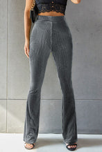 Load image into Gallery viewer, Ribbed High Waist Flare Pants