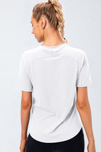Load image into Gallery viewer, Round Neck Raglan Sleeve Active Tee