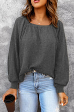 Load image into Gallery viewer, Square Neck Waffle-Knit Top