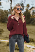 Load image into Gallery viewer, Collared Neck Long Sleeve Blouse
