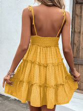 Load image into Gallery viewer, Frill Spaghetti Strap Tiered Dress