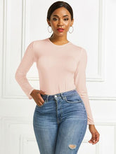 Load image into Gallery viewer, Round Neck Long Sleeve Bodysuit