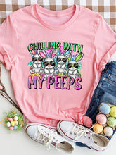 Load image into Gallery viewer, CHILLING WITH MY PEEPS Round Neck T-Shirt