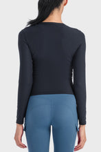 Load image into Gallery viewer, Round Neck Long Sleeve Sports Top
