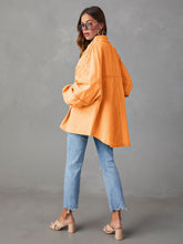 Load image into Gallery viewer, Dropped Shoulder Raw Hem Jacket