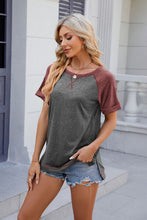 Load image into Gallery viewer, Round Neck Short Sleeve T-Shirt