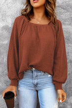 Load image into Gallery viewer, Square Neck Waffle-Knit Top