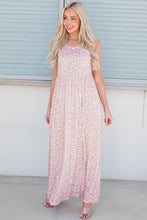 Load image into Gallery viewer, Leopard Round Neck Sleeveless Maxi Dress