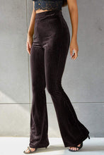 Load image into Gallery viewer, Ribbed High Waist Flare Pants