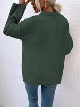 Load image into Gallery viewer, Quarter-Button Slit Sweater