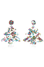 Load image into Gallery viewer, Christmas Tree Acrylic Earrings