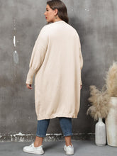 Load image into Gallery viewer, Plus Size Long Sleeve Pocketed Cardigan