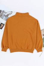 Load image into Gallery viewer, Quarter Zip Dropped Shoulder Sweatshirt