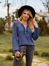 Load image into Gallery viewer, Puff Sleeve Ruffle Trim Blouse