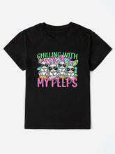 Load image into Gallery viewer, CHILLING WITH MY PEEPS Round Neck T-Shirt