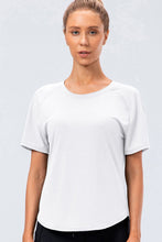 Load image into Gallery viewer, Round Neck Raglan Sleeve Active Tee