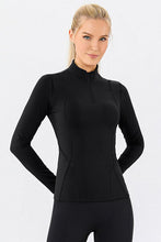 Load image into Gallery viewer, Mock Neck Quarter Zip Active T-Shirt