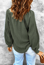 Load image into Gallery viewer, Square Neck Waffle-Knit Top