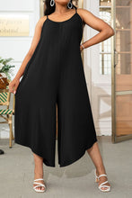 Load image into Gallery viewer, Plus Size Printed Spaghetti Strap Wide Leg Jumpsuit