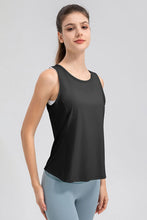 Load image into Gallery viewer, Wide Strap Round Neck Active Tank