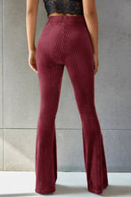 Load image into Gallery viewer, Ribbed High Waist Flare Pants