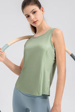 Load image into Gallery viewer, Wide Strap Round Neck Active Tank