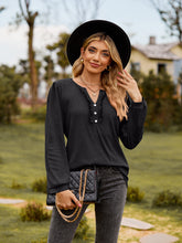 Load image into Gallery viewer, Puff Sleeve Ruffle Trim Blouse