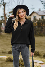 Load image into Gallery viewer, Collared Neck Long Sleeve Blouse