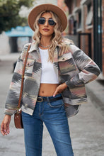 Load image into Gallery viewer, Printed Collared Neck Jacket