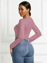 Load image into Gallery viewer, Round Neck Long Sleeve Bodysuit