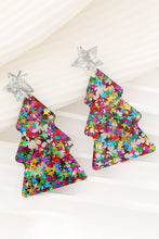 Load image into Gallery viewer, Christmas Tree Acrylic Earrings