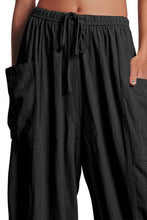 Load image into Gallery viewer, Full Size Pocketed Drawstring Wide Leg Pants