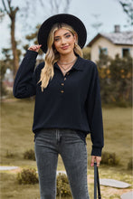Load image into Gallery viewer, Collared Neck Long Sleeve Blouse