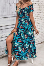 Load image into Gallery viewer, Floral Off-Shoulder Slit Dress