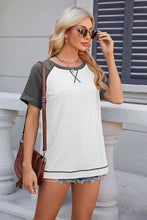 Load image into Gallery viewer, Round Neck Short Sleeve T-Shirt