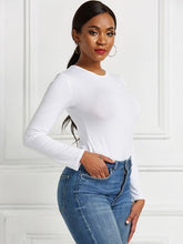 Load image into Gallery viewer, Round Neck Long Sleeve Bodysuit