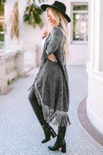 Load image into Gallery viewer, Fringe Detail Long Sleeve Cardigan