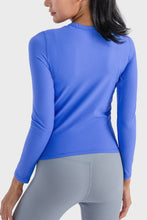Load image into Gallery viewer, Round Neck Long Sleeve Sports Top