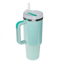 Load image into Gallery viewer, Stainless Steel Tumbler with Handle and Straw