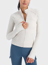 Load image into Gallery viewer, Zip-Up Long Sleeve Sports Jacket